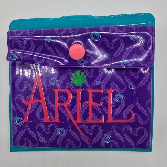 Vintage Disney The Little Mermaid Ariel Kids Wallet Bifold - Picture 2 of 8